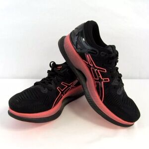 Asics Metaride Running Shoes Guidesole Flytefoam Black Coral Women's Size 9